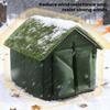 Outdoor Cat House Weatherproof Windproof Bed Cave Spacious Oxford Cat Shelter For Tent Hideaway Outdoor Winter Balcony Play