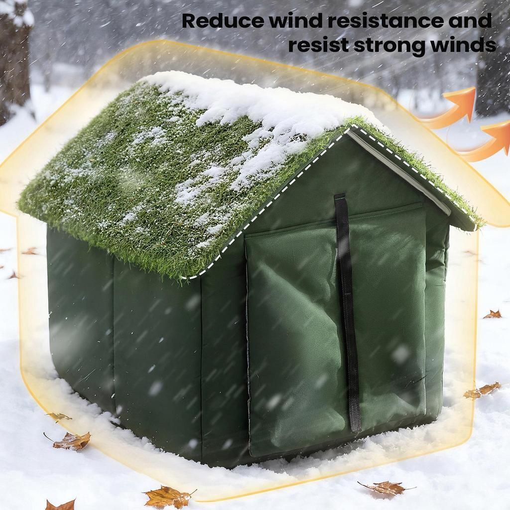 Outdoor Cat House Weatherproof Windproof Bed Cave Spacious Oxford Cat Shelter For Tent Hideaway Outdoor Winter Balcony Play