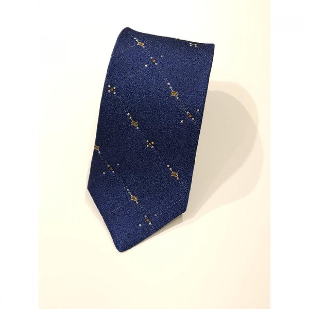 Daks Crystal Check Tie Navy Dmf1acf1110n1
