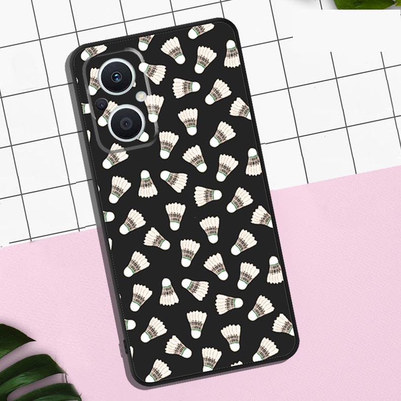 Badminton Sport Case For OPPO Reno 13F 12F 11F 8T 7 8 10 11 12 13 Pro OPPO Find X8 X6 Pro X3 X5 Lite Cover