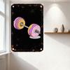 Vintage Rustic Barbell Donut Weights Metal Tin Sign Playful Fitness & Treats Art Decor for Home Cave Bar Club Restaurant Man Cav