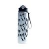 Durable 800ML Water Bottle Bow Flower Printed Leak Proof Straw Cup Large Capacity Plastic Water Cup Travel