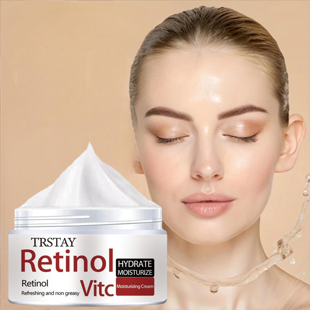 Straffende Creme für den Hals, Gesichtscreme, Retinol, reduziert das Erscheinungsbild der Hautalterung, glättet Falten und verbessert die Hautaktivität. Jugendliche Feuchtigkeitscreme