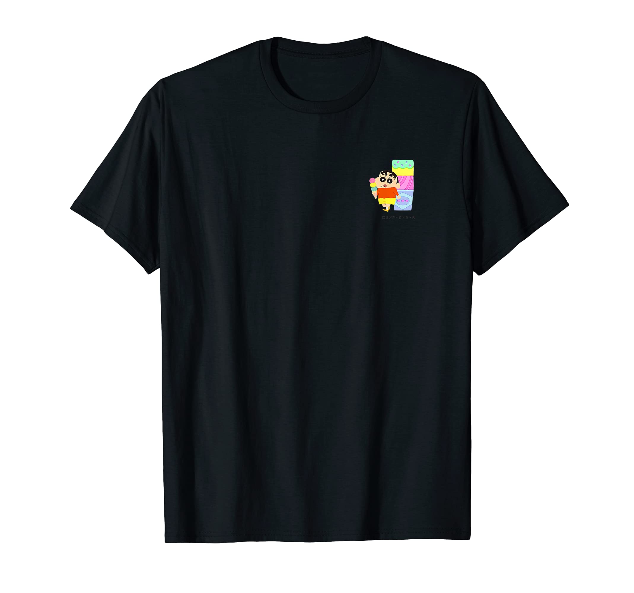 

Crayon STUDY A to Z One Point Shin-chan FUN! FUN! “I” T-shirt чорний
