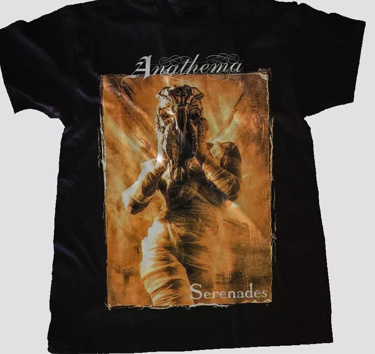 Vtg ANATHEMA Band Serenades Heavy Cotton Black Shirt Unisex All Size CM154 L