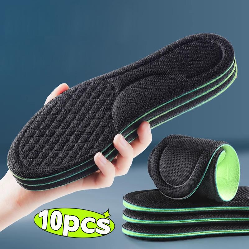 20 Pezzi Solette Ortopediche Deodoranti in Morbida Schiuma a Memoria Verdi per Scarpe Sportive Assorbono Traspiranti Antibatteriche Accessorio per Scarpe