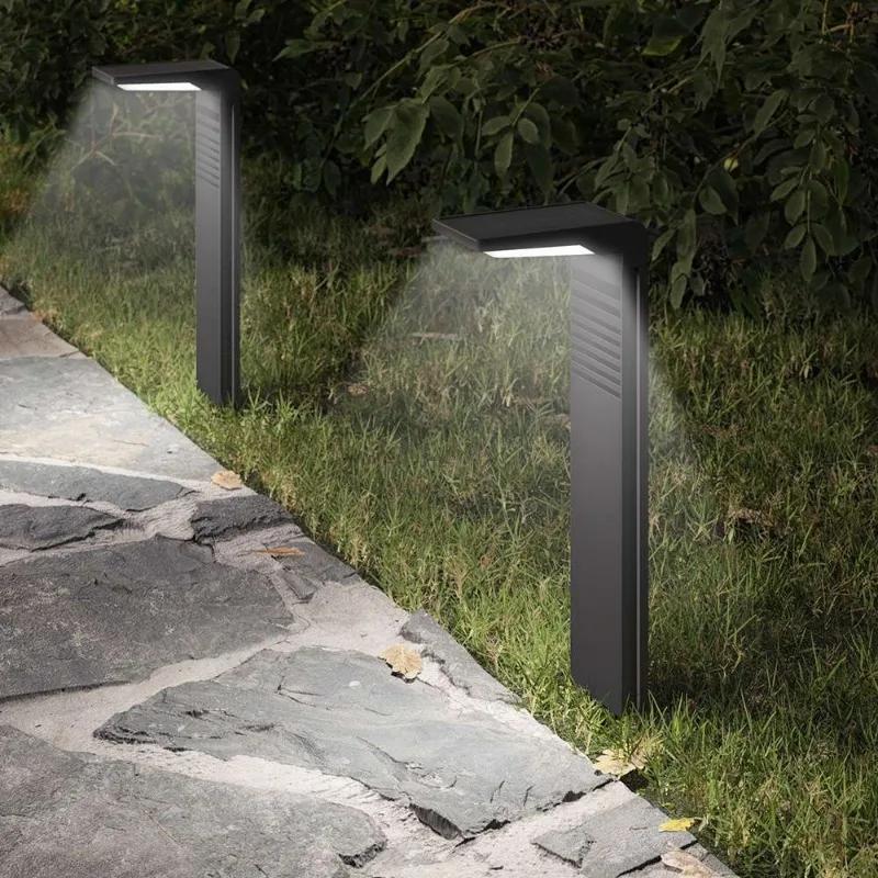 Solar Courtyard Lights Household Outdoor Landscape Lights Park Road Waterproof Lawn Lights Garden Floor Plug-in Lights