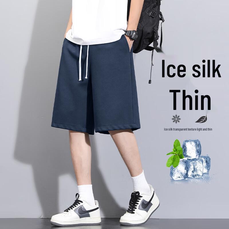 MEDE Men s Ice Silk Casual Sports Shorts M