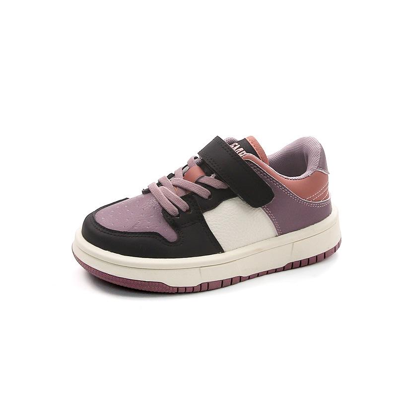 

Модные яркие кожаные детские кроссовки 2024 года: Обувь с мягкой нескользящей подошвой для девочек и мальчиков. Size 26, 16.5cm