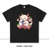 Japanese Kawaii Animal Printed T-Shirt 100% Cotton Oversized Cute Graphic Tees for Men Women Summer Tops Anime Streetwear