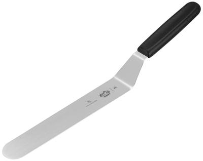 VICTORINOX Offset Spatel Professionell Palettkniv 25cm Svart En flexibel spatel som är oumbärlig för bakning Professionell 5.2703.25