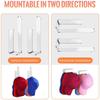 2er-Pack Klebrige Klare Hut-Haken Display- und Aufbewahrungsständer für Baseballkappen Acryl-Hut-Organizer für Männer Frauen