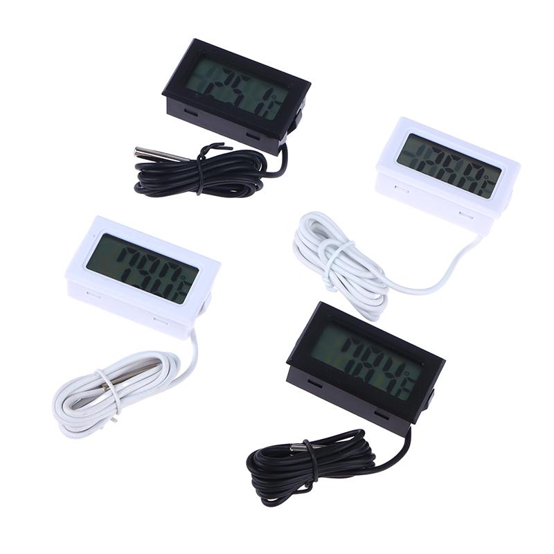 1M Lcd Digital Thermometer With Waterproof Probe Celsius/Fahrenheit Temperature Sensor For Fridge Refrigerator Aquarium