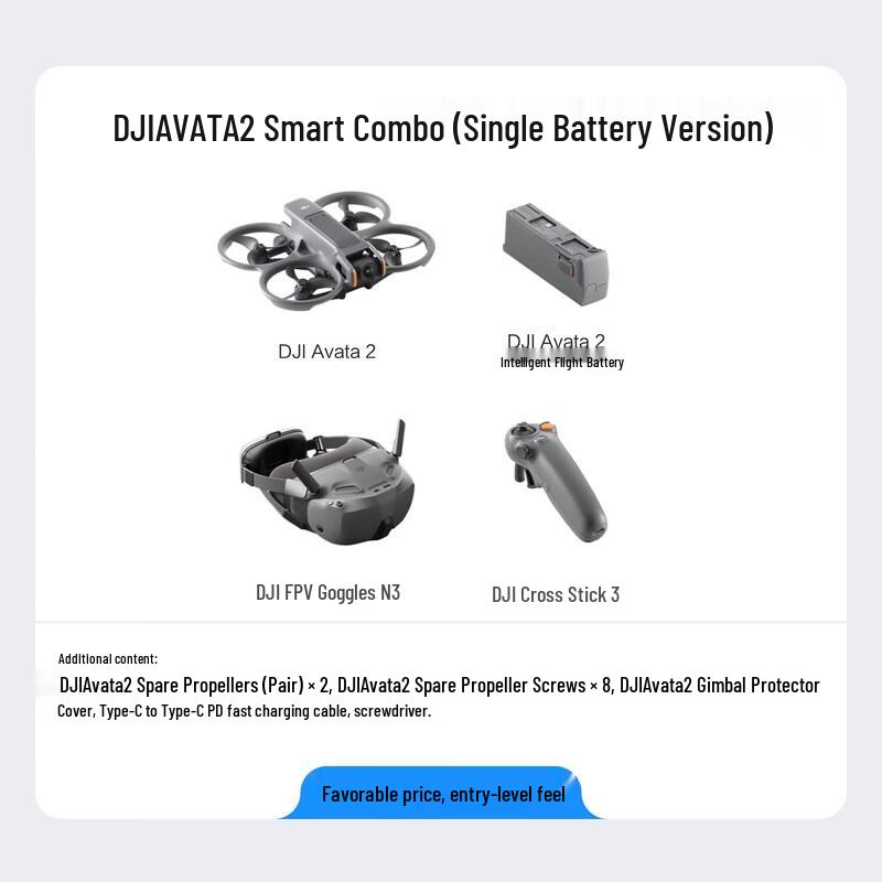 DJI Avata 2 FPV Drone Smart Selection Kit