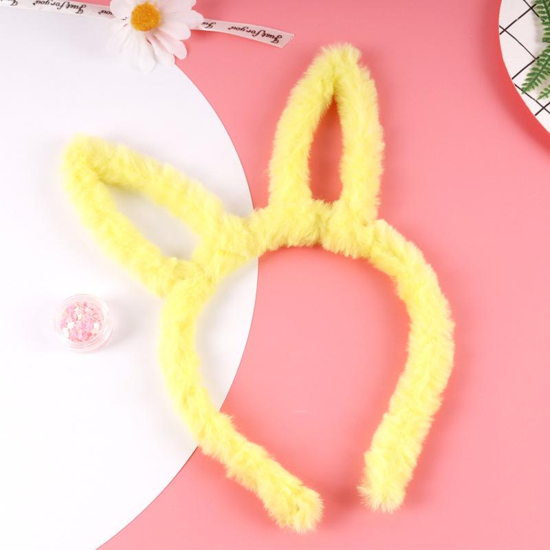 

Ободок с кроличьими ушками, украшения, пасхальный пушистый костюм кролика для детей, взрослых, для косплей-вечеринки