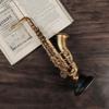 Resin Handicrafts Golden Violin Saxophone Simulation Musical Instrument Sculpture Decorative Ornaments Home Decoration