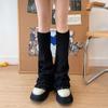 Japanese JK Lace Flare Leg Warmers Lolita Boot Socks Loose Knitted Long Socks  for Women & Girls