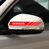 2 STÜCK Auto Rückspiegel 3D Aufkleber Dekoration Embleme Styling Für Nissan Nismo juke leaf micra k12 note patrol qashqai j11 j10 tiida versa xtrail