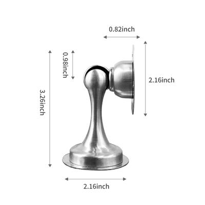 Magnetischer Türstopper, Bodenmontage, Bohren und selbstklebender Türstopper zum Schutz von Wänden, Wandschutz