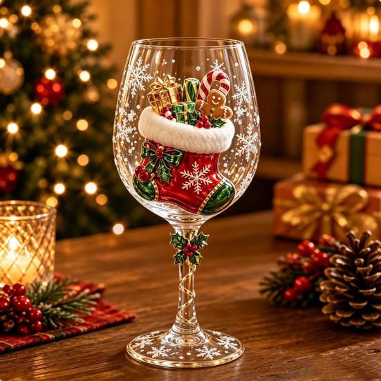 Decorative Octopus Cup Sea Life Wine Glass, 3D Ocean Themed Borosilicate Glass Cup, Unique Goblet for Cocktails And Coastal Home Decor Fancy