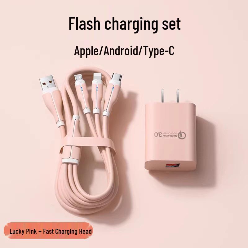 Universal Charger Plug & Cable Set for Fast Charging: Compatible with Apple, iPhone, Huawei, Vivo, Honor, Mate