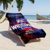 Wrestlemania Customized Name Beach Towel Super Soft & Absorbent Perfect for Traveling Yoga Camping and Swimming