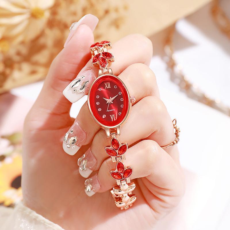 New Arrival Fashion Leaf Design Ladies Wristwatches Top Brand Women's Quartz Watch Bracelet Style Elegant Clock Gift for Women