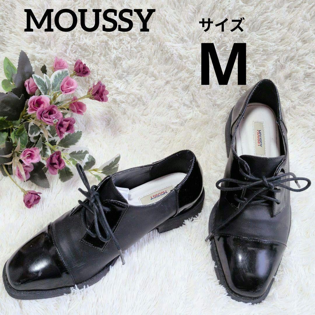 MOUSSY square toe lace up shoes black size M