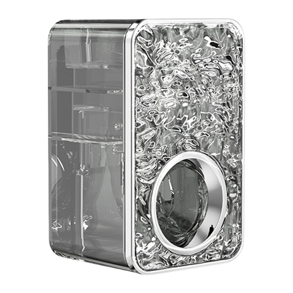 Wasserdichter Wandmontierter Zahnpasta-Quetscher Spender mit Wasserwellen Badezimmer-Organizer Aufbewahrungsbox aus Kunststoff