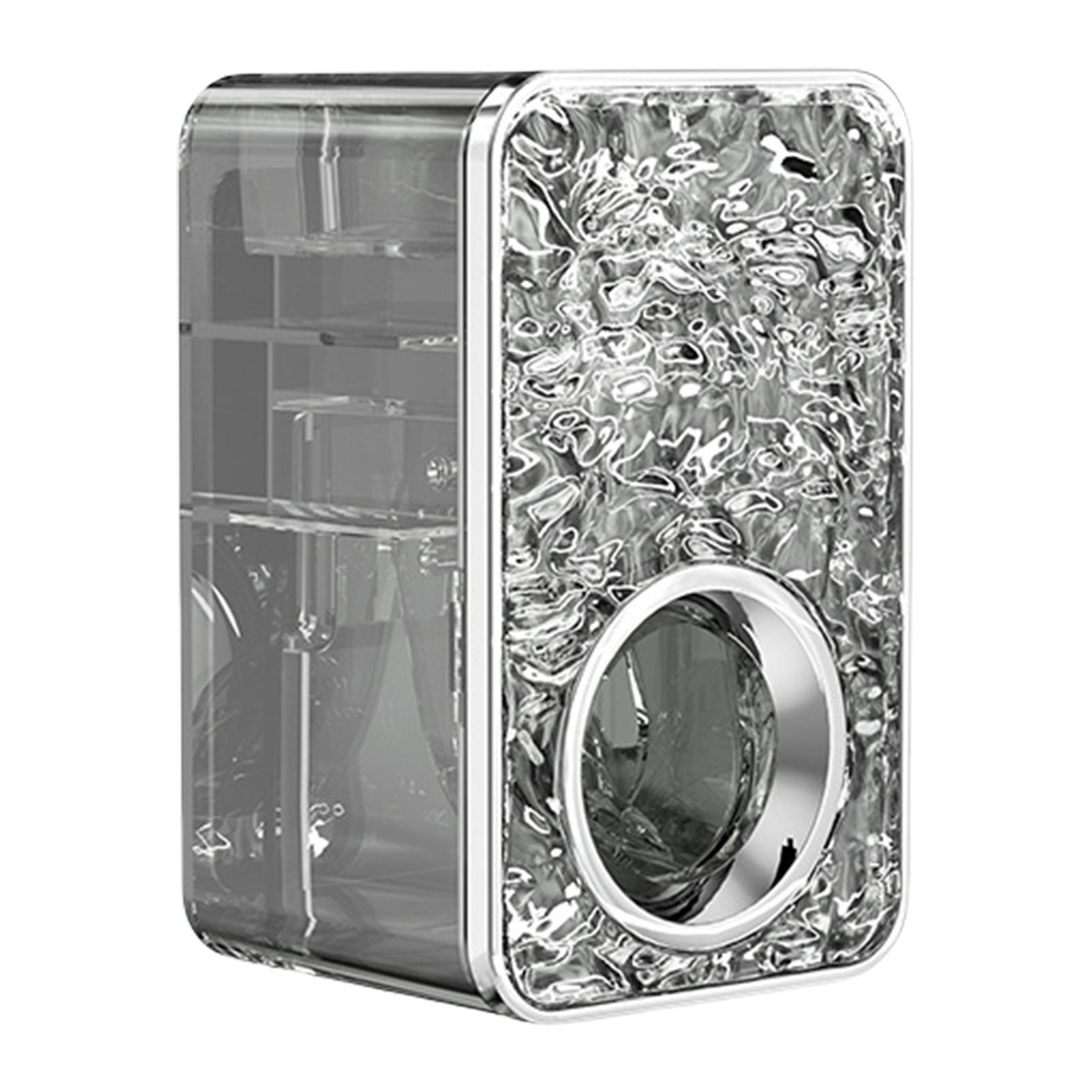 

Пластиковый держатель-дозатор для зубной пасты, легко нажимаемый, стойка для хранения в ванной комнате, клейкое крепление, выдавливатель с волнообразным узором серый