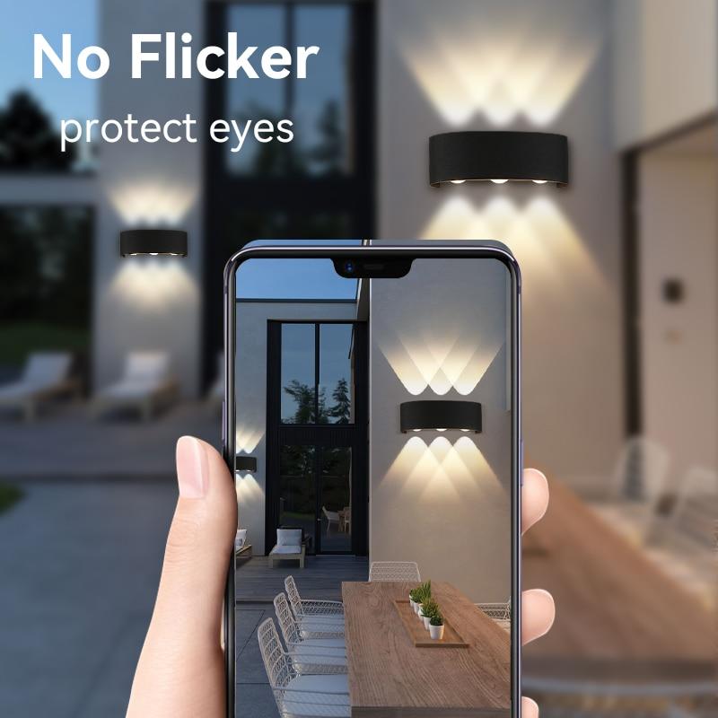 4W/6W/8W LED Home Wandleuchte Innen Nicht wasserdicht Gartenbeleuchtung Kunststoff AC86-265 Innen Schlafzimmer Wohnzimmer Treppen Wandleuchte