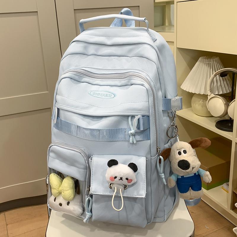 School Bag Children Elementary School Girls Junior High School High School College Students Cute Letter Backpack