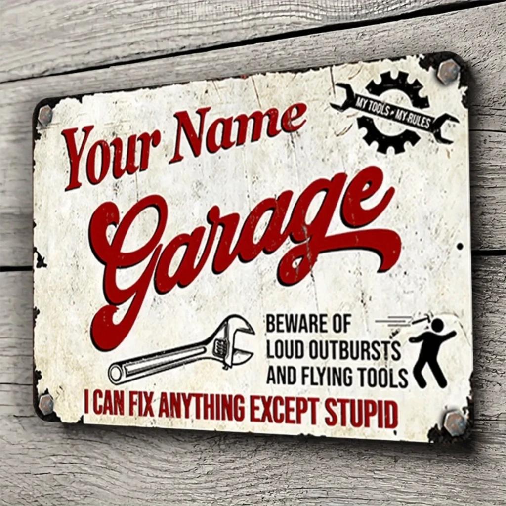 1pc Personalized Dutch Curacao Sign - Customizable 2D Flat Vintage Retro Aluminum 40×10cm Garage/Home Wall Decor Custom Text