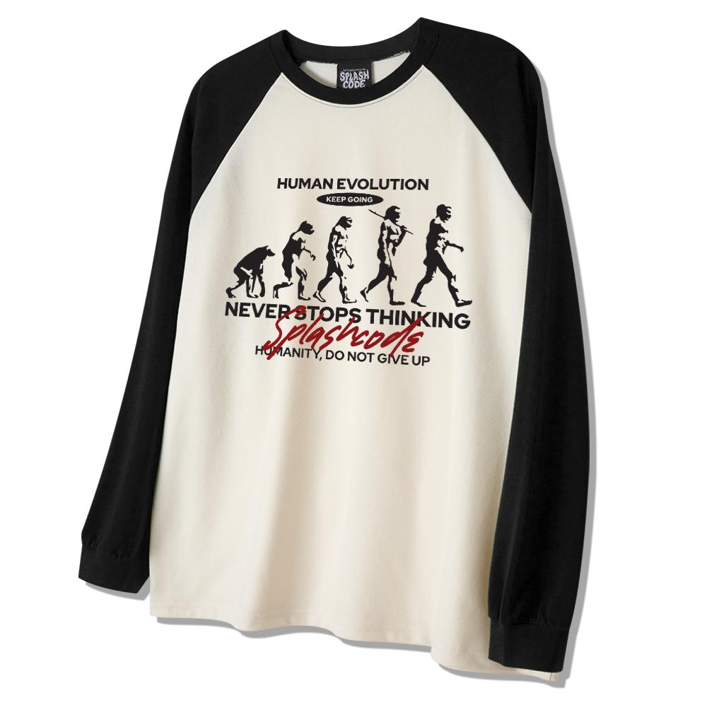 Seupeullaesikodeu Raglan Long Sleeve Cream - Human Evolution