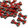 20/25Pcs DIY Christmas Tree Ornaments Crafts Xmas Hanging Decorations Christmas Bow Knot  Gift Decor