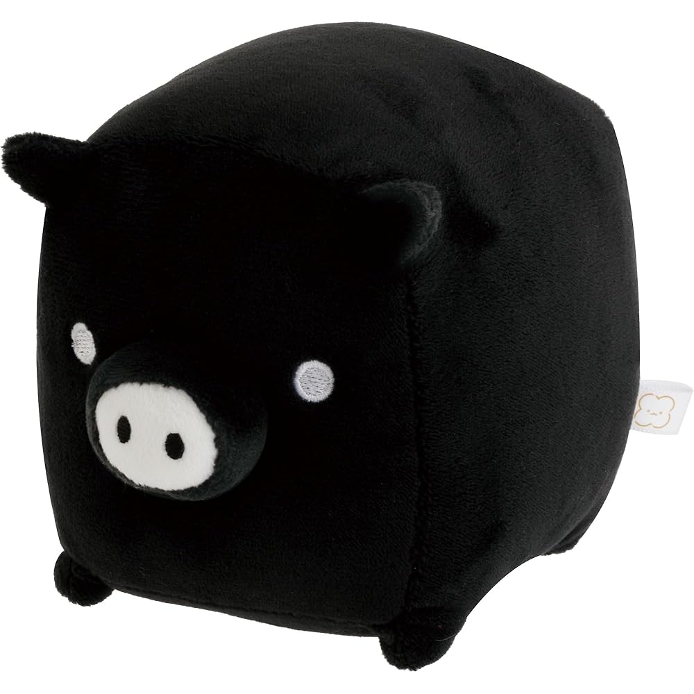 San-X Monokuro Boo Plush Toy Black 20cm Soft Stuffed Animal Cute Collectible