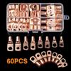 60CPS Bare Cable Terminal Wire Crimp Connector Cold Pressing Wire Lug Connector Ring  Electrician