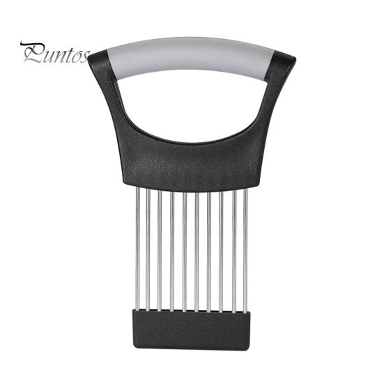 Stainless Steel Onion Holder for Slicing Prongs Rust-Resistant Vegetable Cutter Time-saving Potato Tomato Avocados Eggs Fruit Lemon Meat Assistant