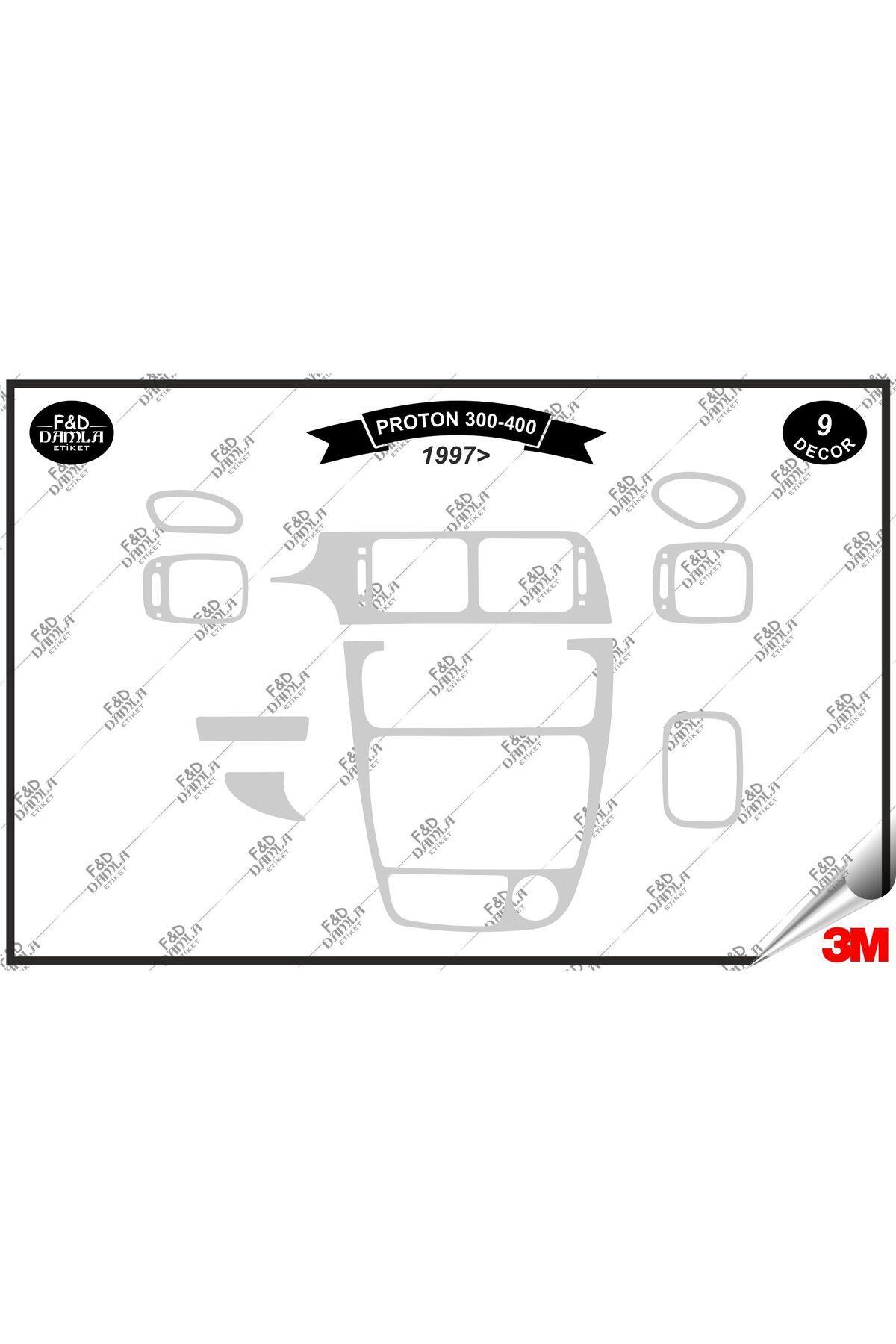 

Proton 300 400 1997 Torpido Konsol Trim Göğüs Maun Kaplama Set 9 Parça Gümüş