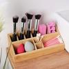 Bamboo Organizer Box Cosmetic Container Makeup Accessories