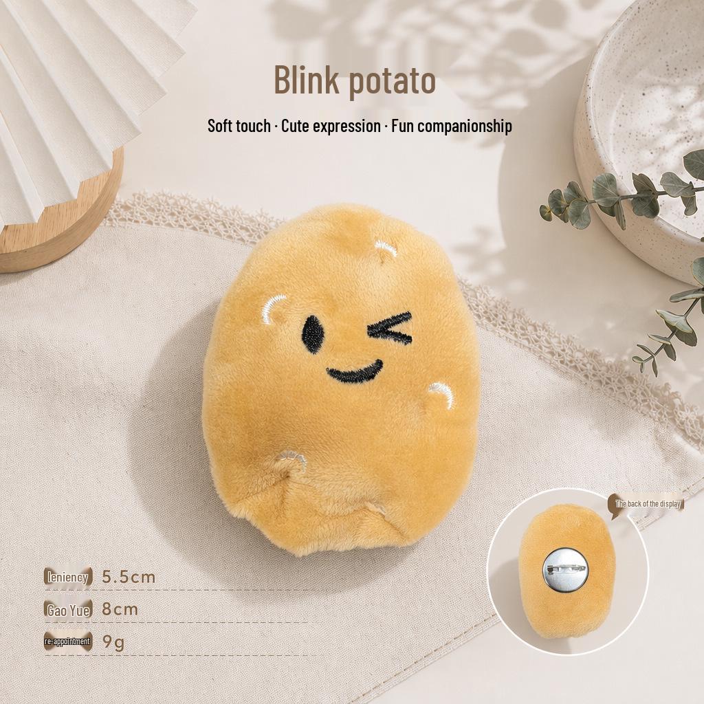 Mini Potato Doll Plush Keychain: Cute & Creative Stress-Relief Accessory