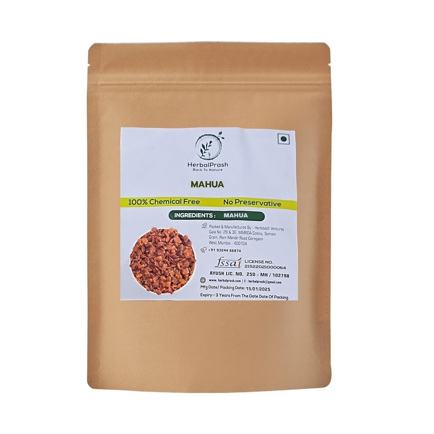 Dried Mahua Flowers 500G (Madhuca Longifolia) | Illipe Dried Flower |Mahua Fruit | Aromatic & Antioxidant-Rich | Mahuya Flower | Sourced fr