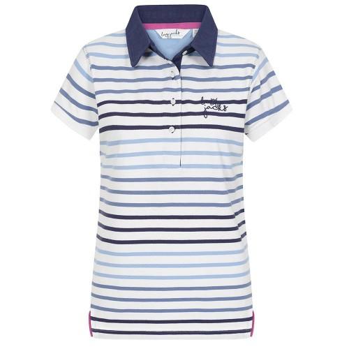 Lazy Jacks Womens/Ladies Stripe Polo Shirt