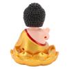 Buddha Ornament Solarbetriebene Lichterkennung Auto-Nicken Buddha Dekoration für Zuhause Auto Büro