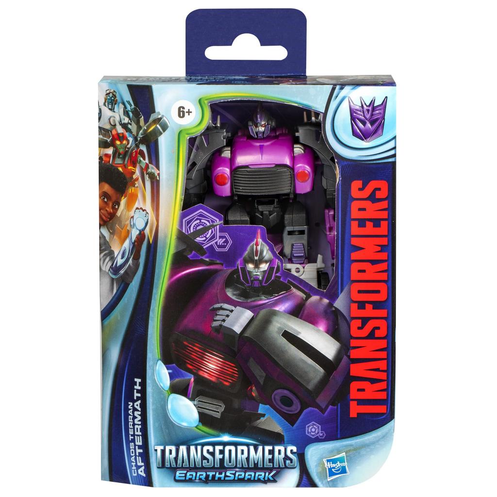Transformers EarthSpark Deluxe Class Chaos Terran Aftermath Robot Action Figure Interactive Toy for Boys Girls Ages 5" & 6+