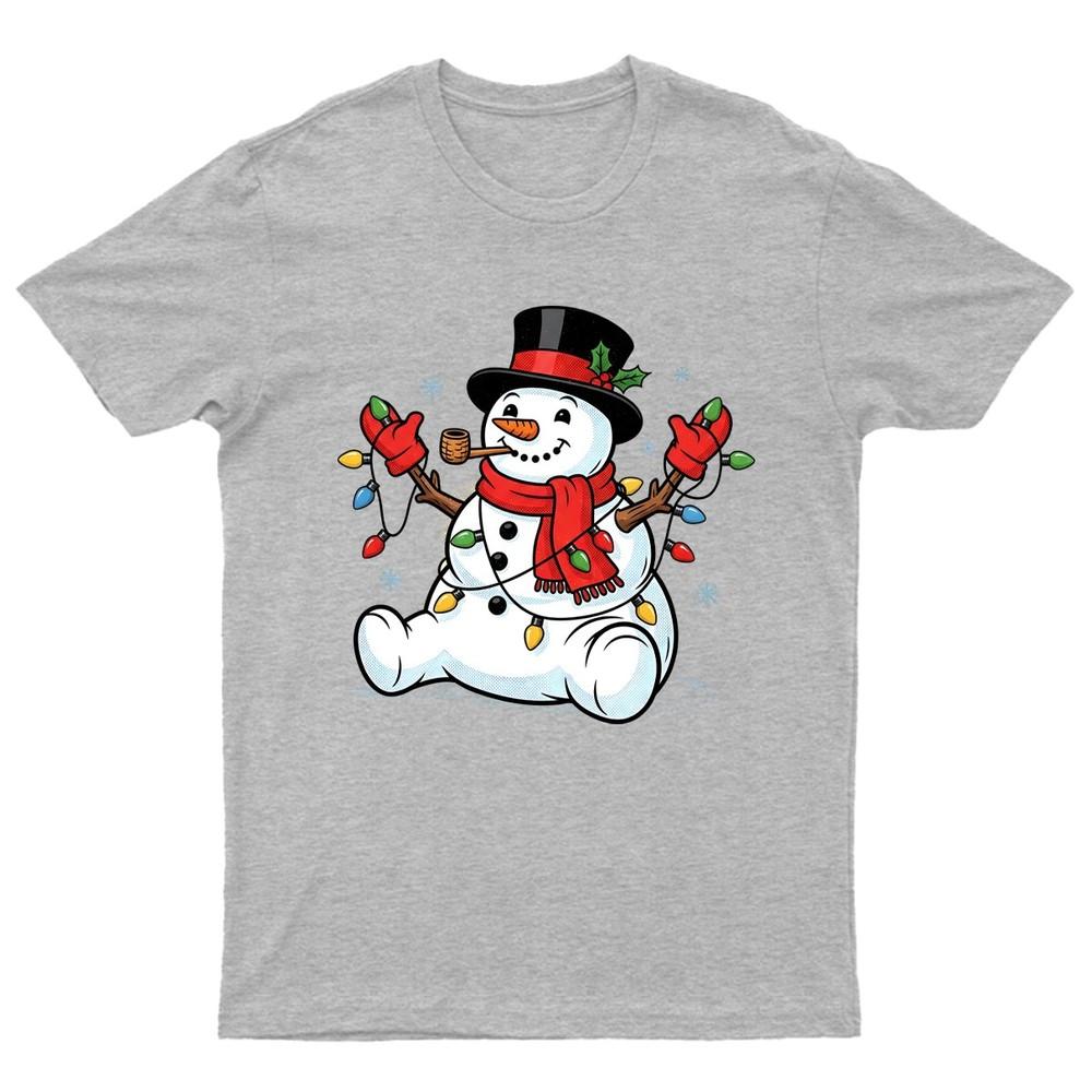 SnowUnisex Christmas Lights Holiday TShirt Unisex Gift Retro Funny Unisexs