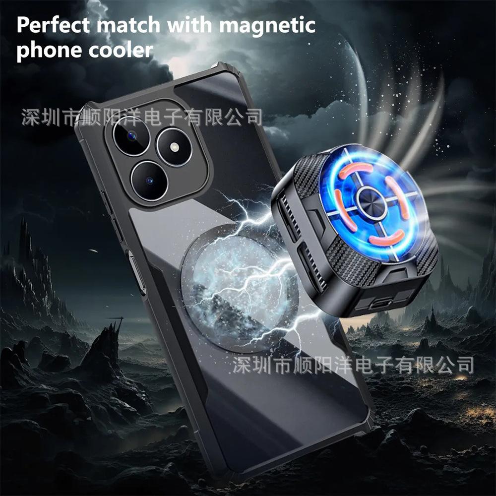 Magnetic case for Realme Narzo 80 Pro Lite 80X mobile phone case acrylic high-transparency protective case