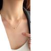 2024 Summer Heart & Star Titanium Steel Necklace for Women - Light Luxury Clavicle Chain