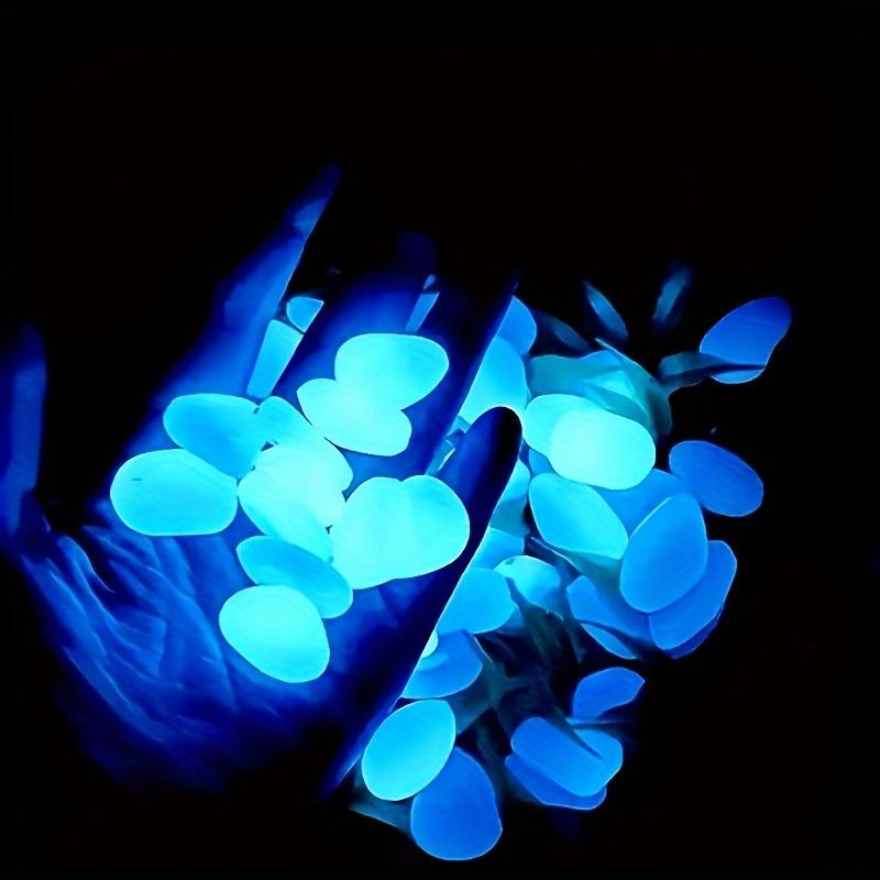 Glow-in-the-Dark Pebbles1000-2000pcsColorful Glowing Plastic Stones Reusable Wedding Party Garden Landscape Decoration