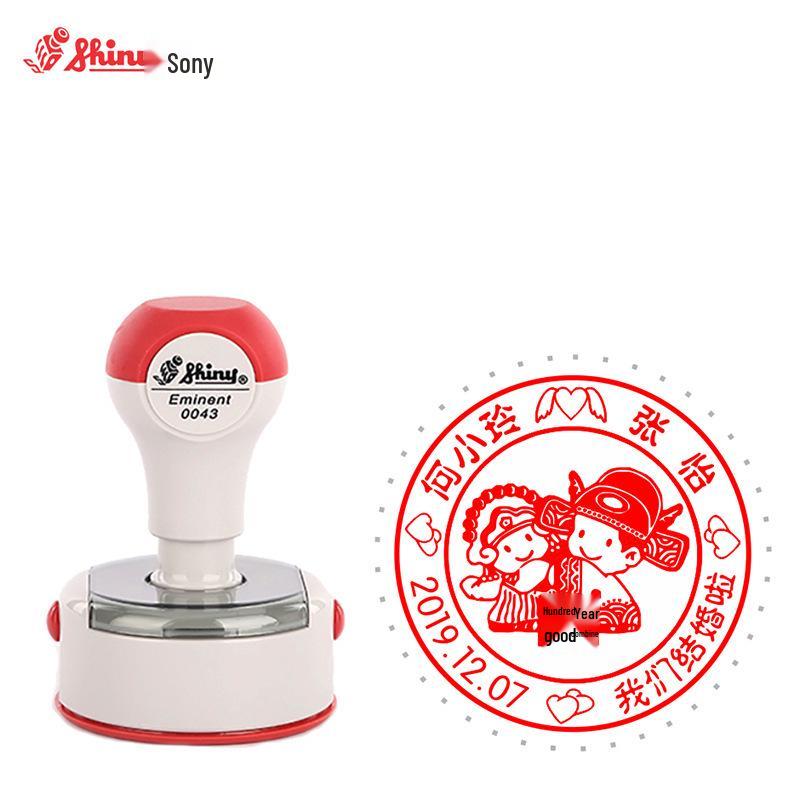 Taiwan Li Brand Custom Engraved Press-Type High-End Photosensitive Seal with Automatic Ink Output